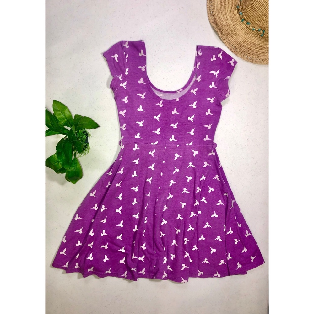 Bird print dress